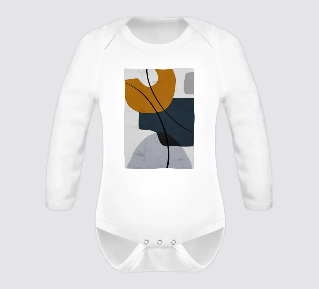 FORME GEOMETRICHE ASTRATTE body neonato maniche lunghe da Aiden Garcia