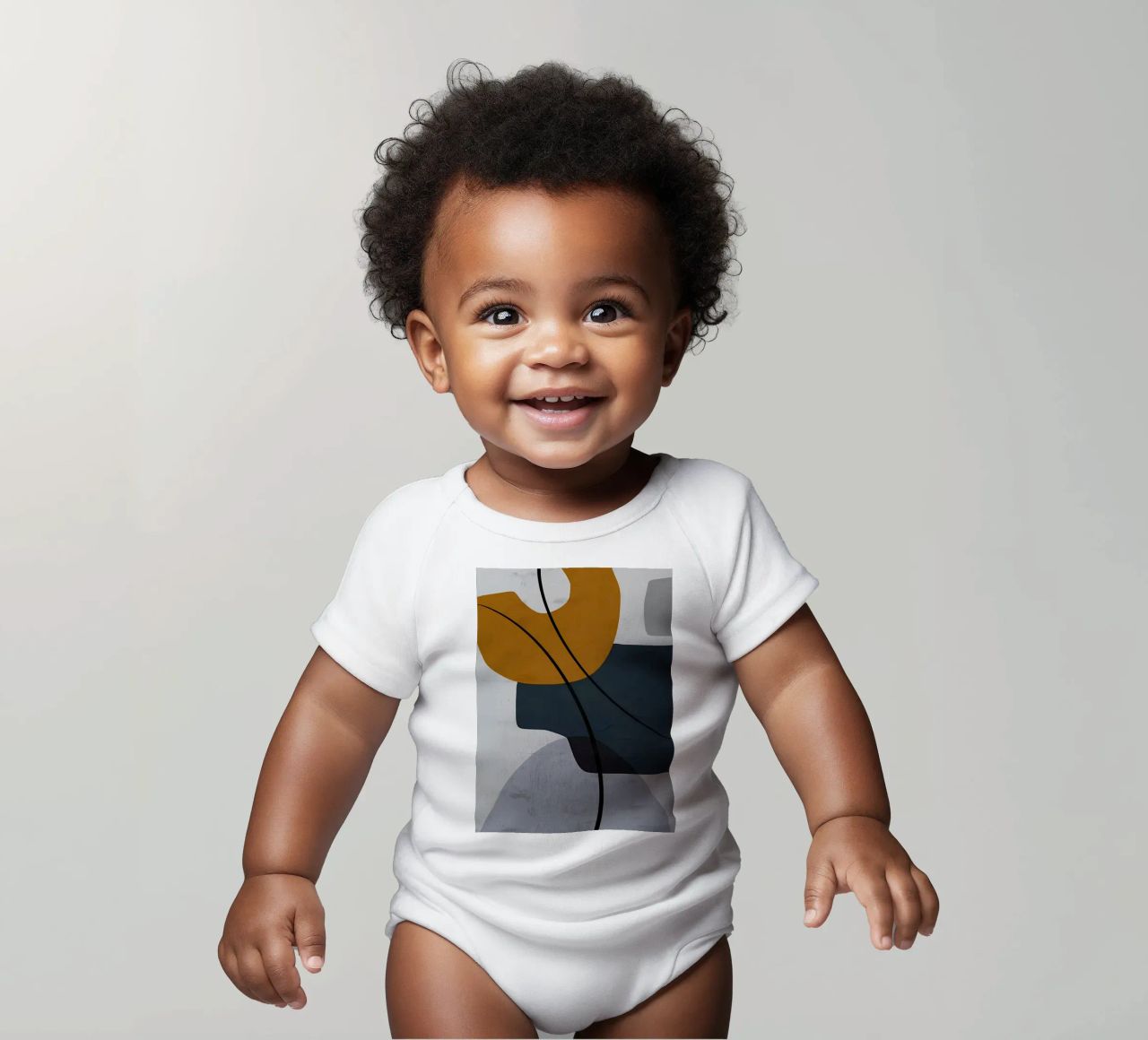 FORME GEOMETRICHE ASTRATTE body neonato maniche corte da Aiden Garcia