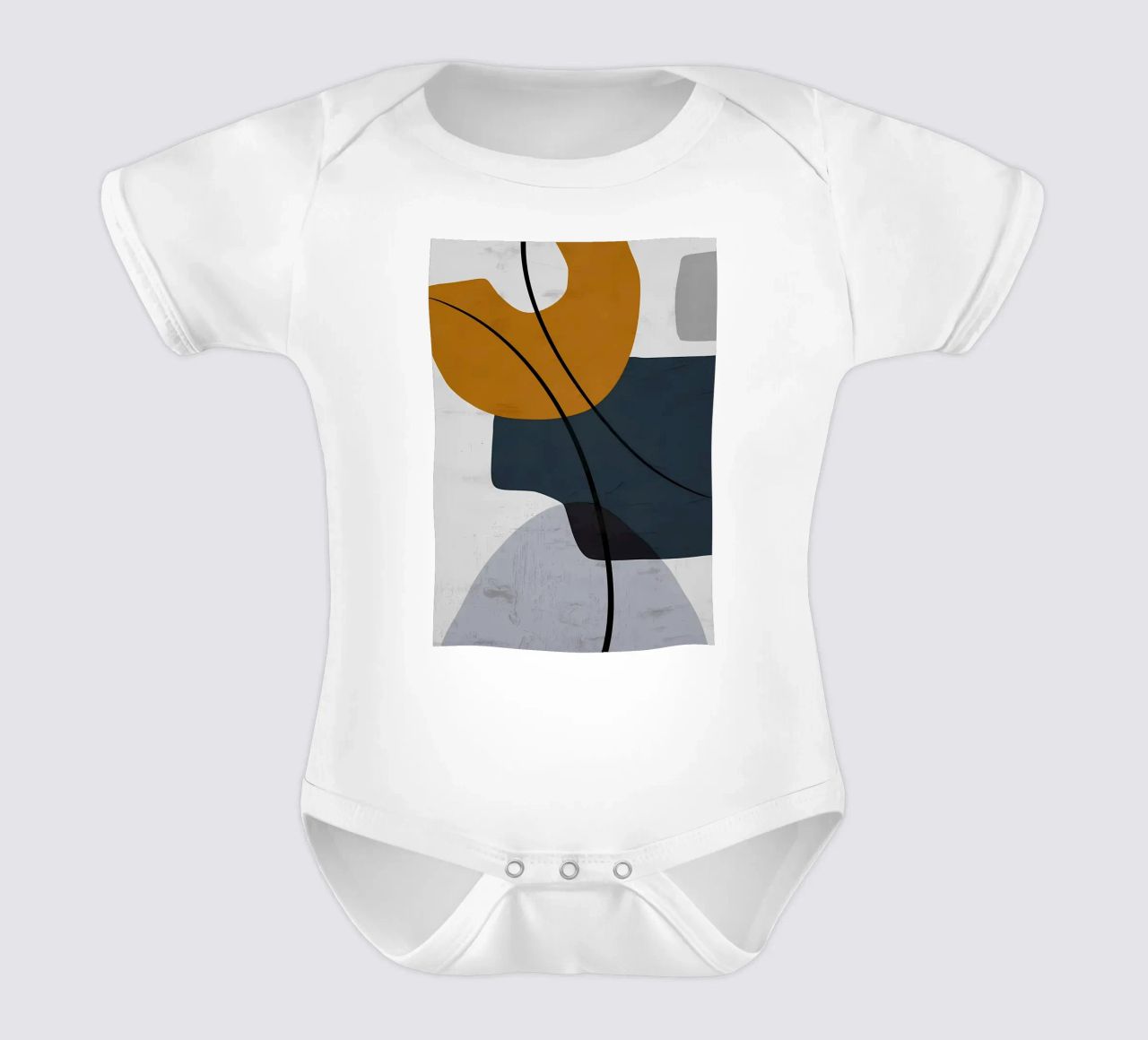 FORME GEOMETRICHE ASTRATTE body neonato maniche corte da Aiden Garcia