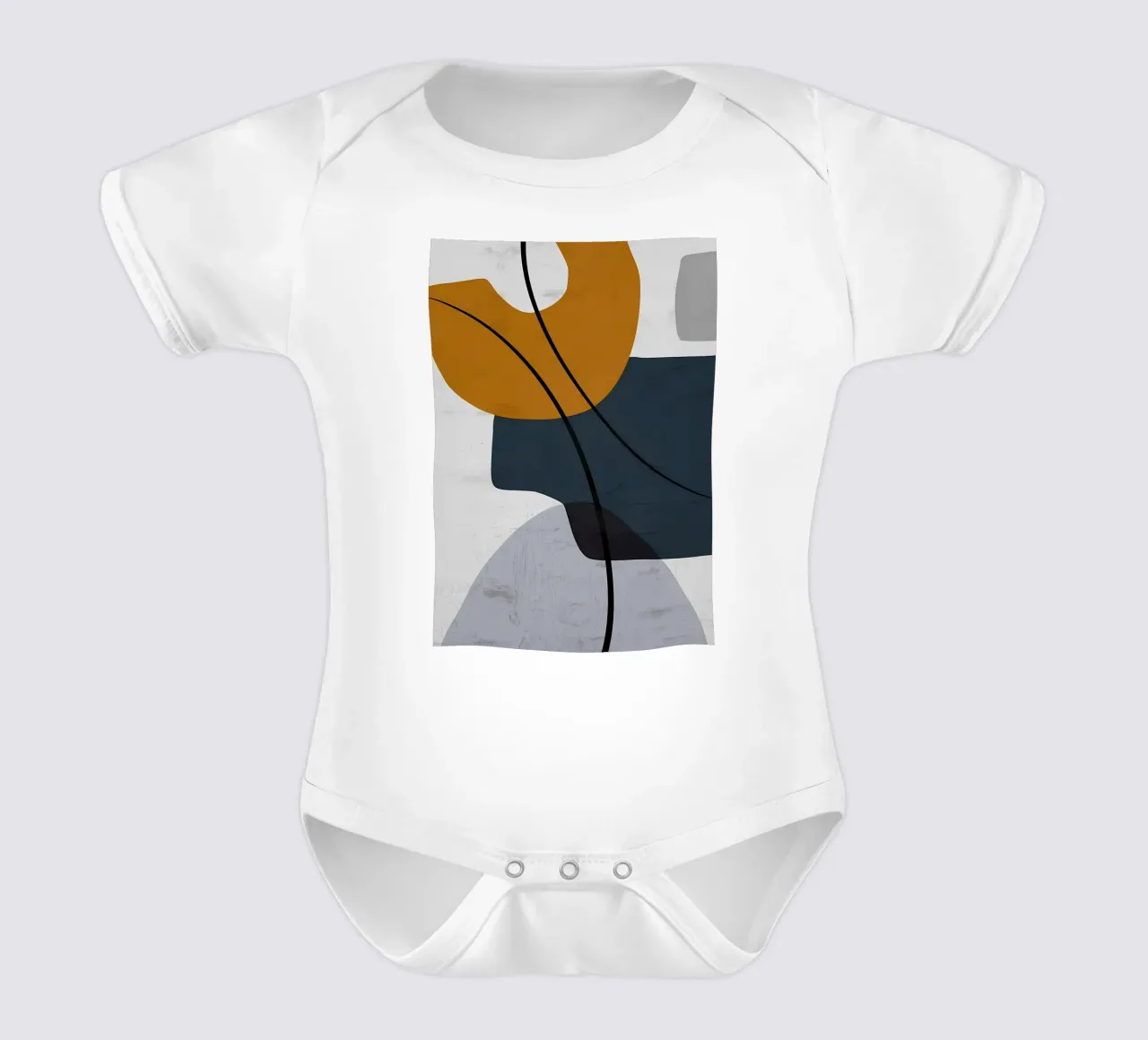 FORME GEOMETRICHE ASTRATTE body neonato maniche corte da Aiden Garcia