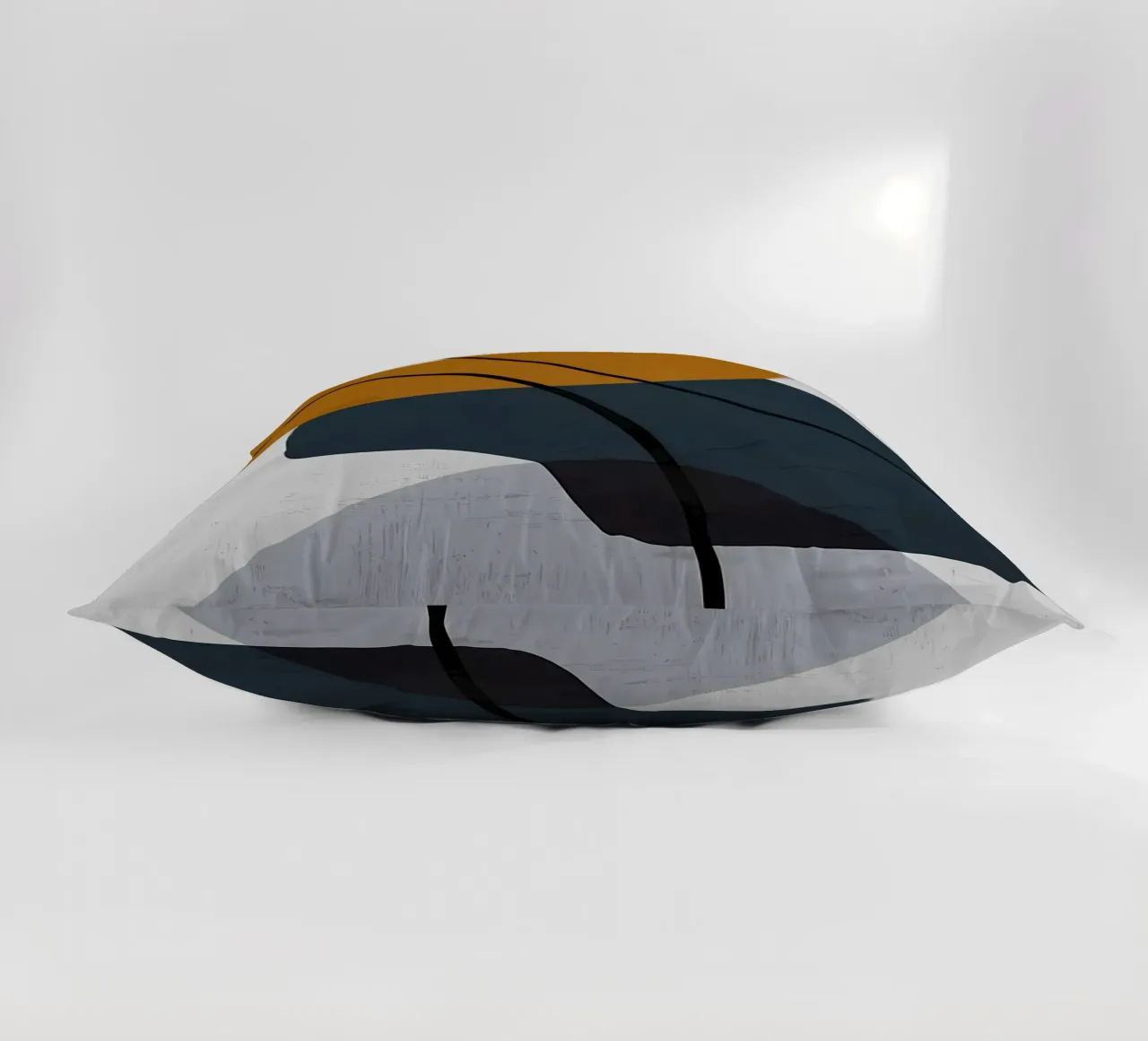 GEOMETRISCHE ABSTRAKTE FORMEN Kissen von Aiden Garcia