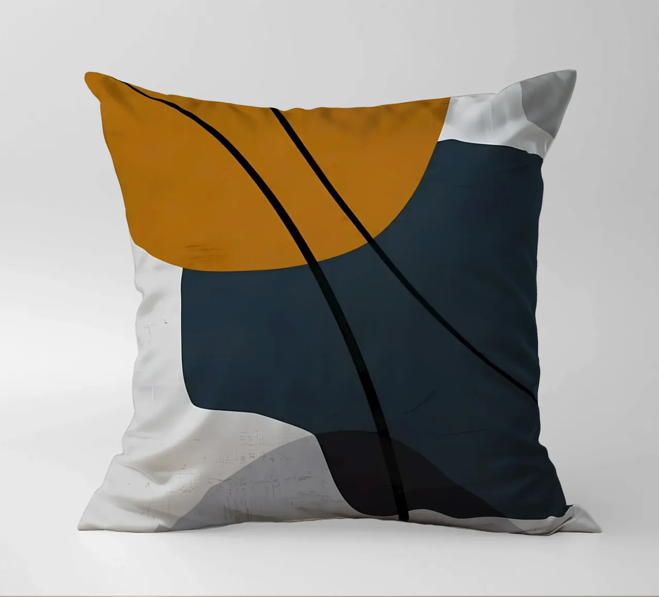 GEOMETRISCHE ABSTRAKTE FORMEN Kissen von Aiden Garcia
