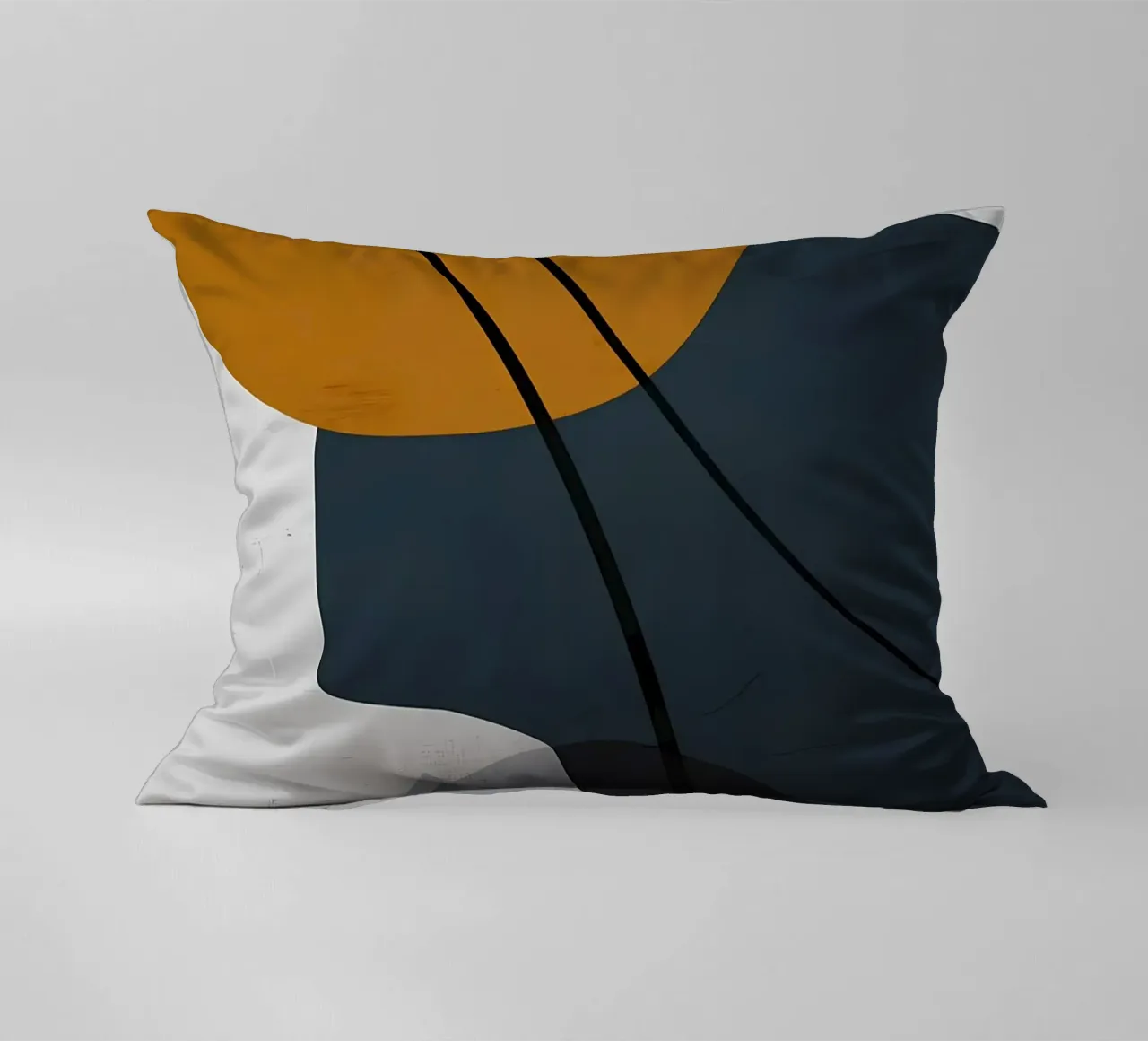 GEOMETRISCHE ABSTRAKTE FORMEN Kissen von Aiden Garcia