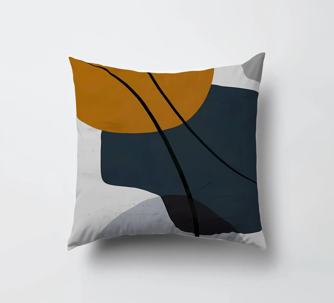 GEOMETRISCHE ABSTRAKTE FORMEN Kissen von Aiden Garcia