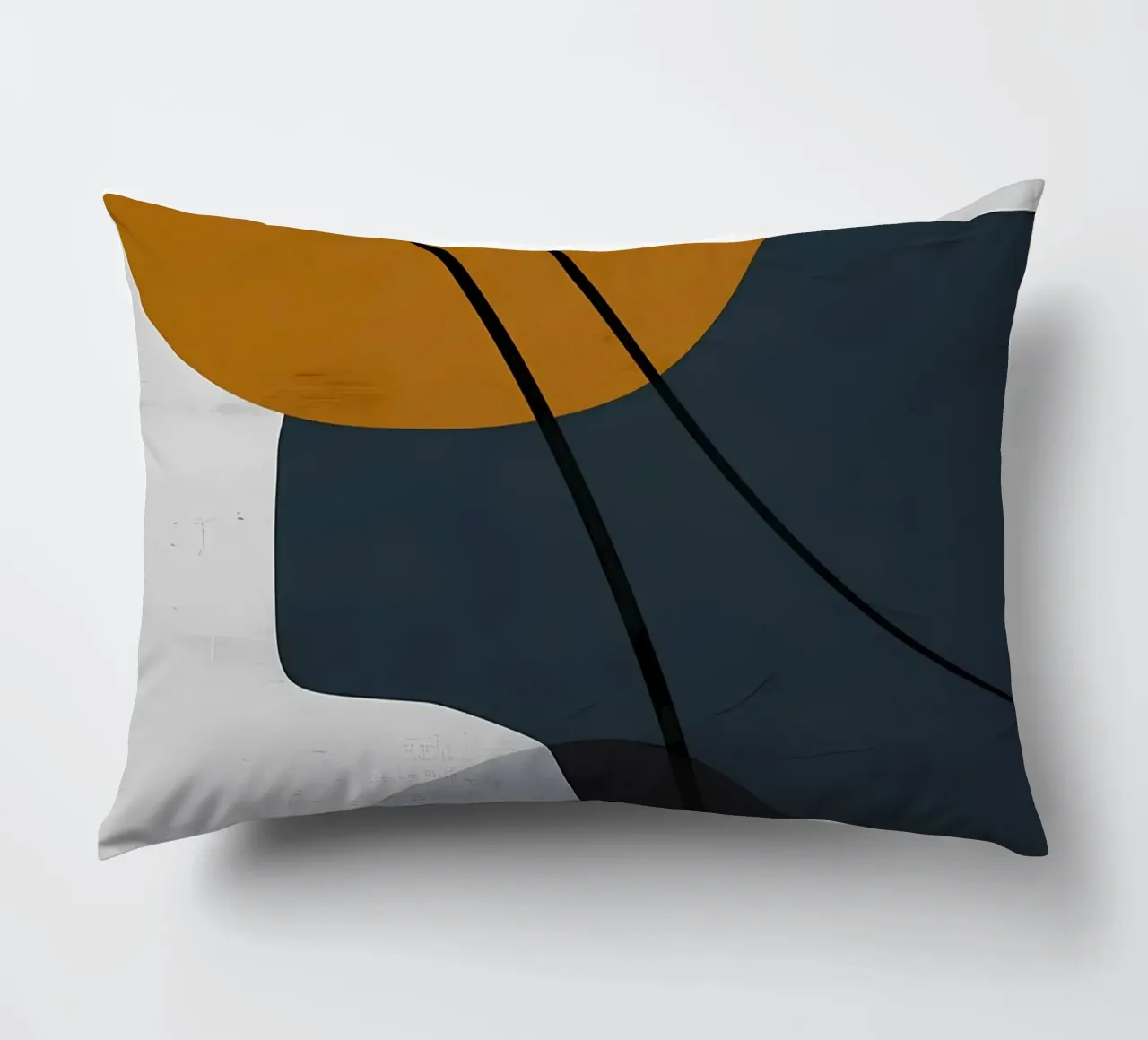 GEOMETRISCHE ABSTRAKTE FORMEN Kissen von Aiden Garcia