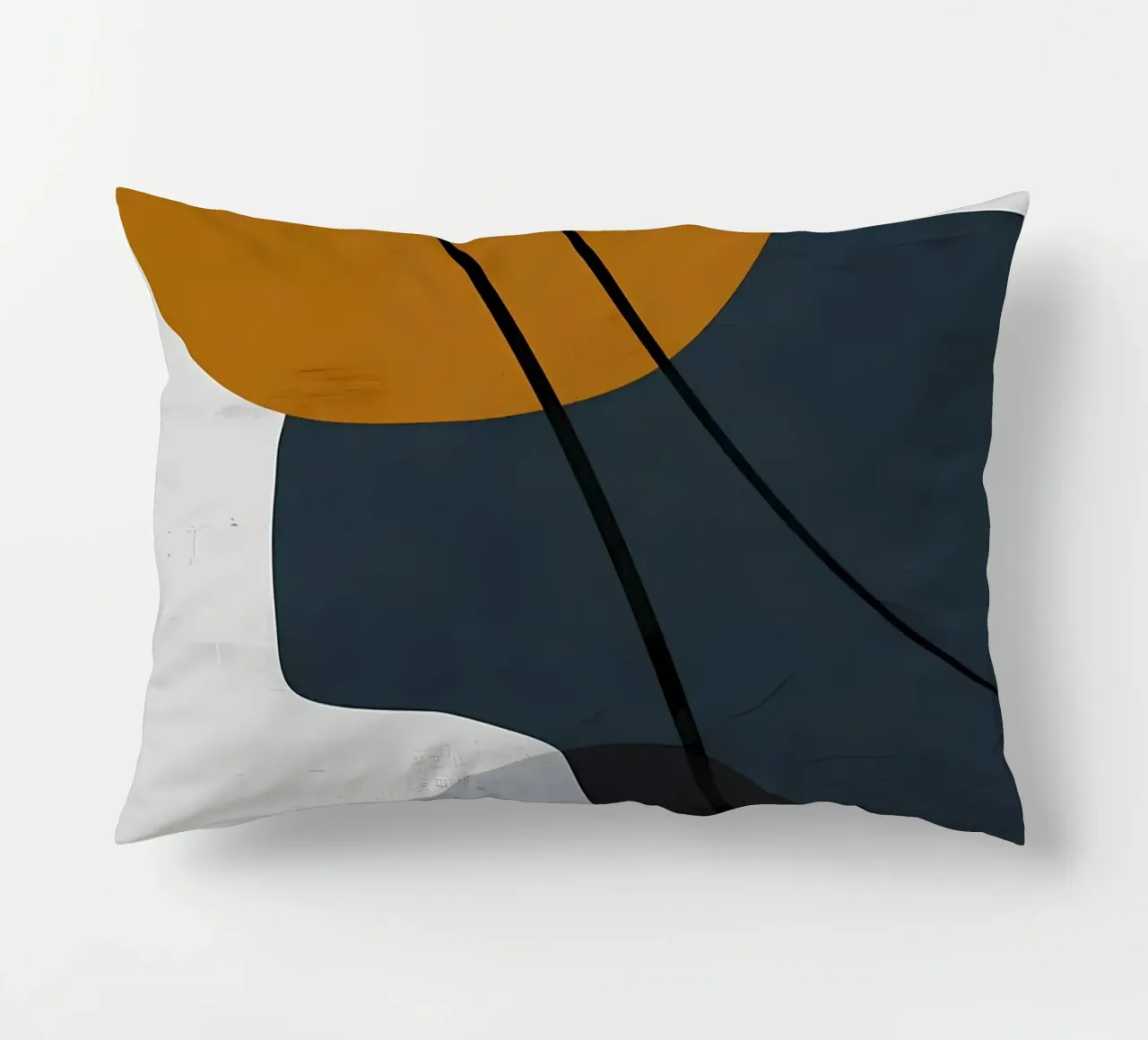 GEOMETRISCHE ABSTRAKTE FORMEN Kissen von Aiden Garcia