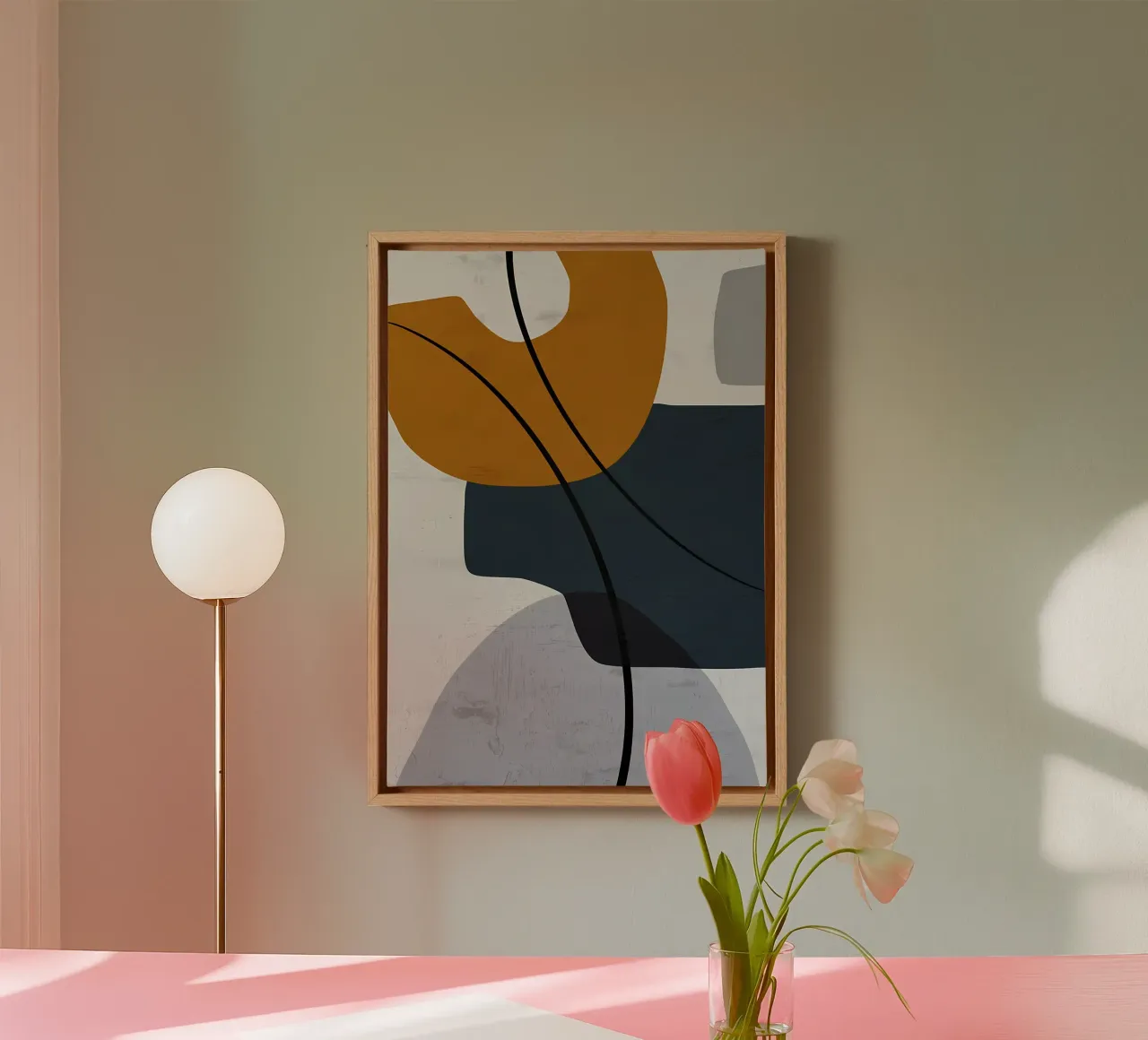 GEOMETRIC ABSTRACT SHAPES canvas by Aiden Garcia