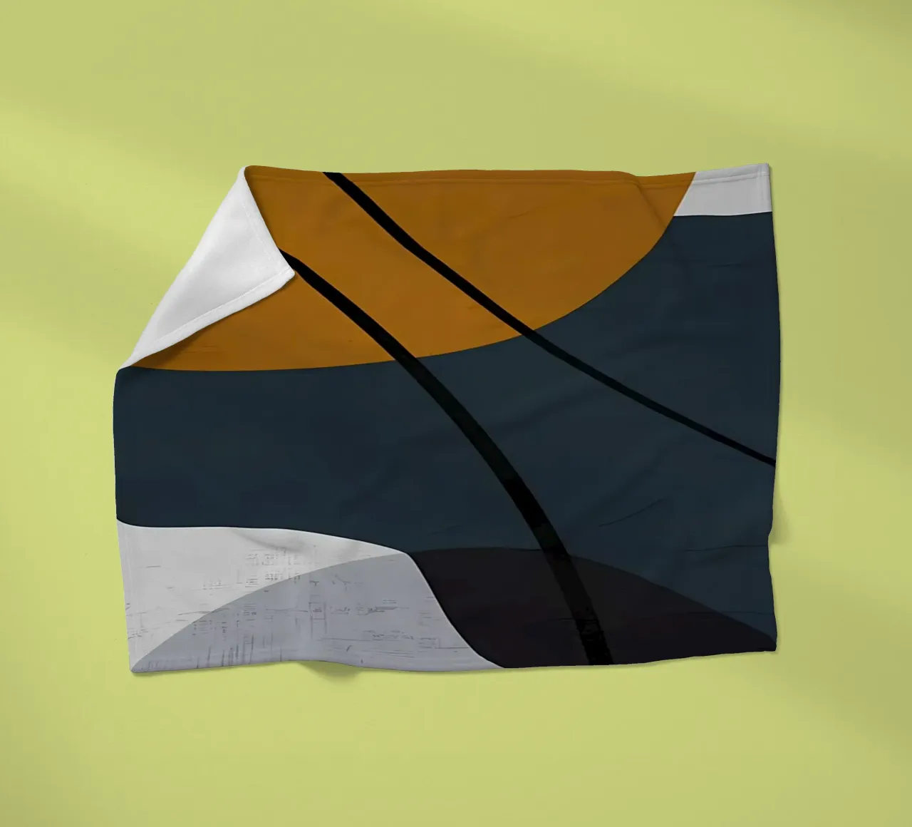 GEOMETRISCHE ABSTRAKTE FORMEN Fleecedecke von Aiden Garcia