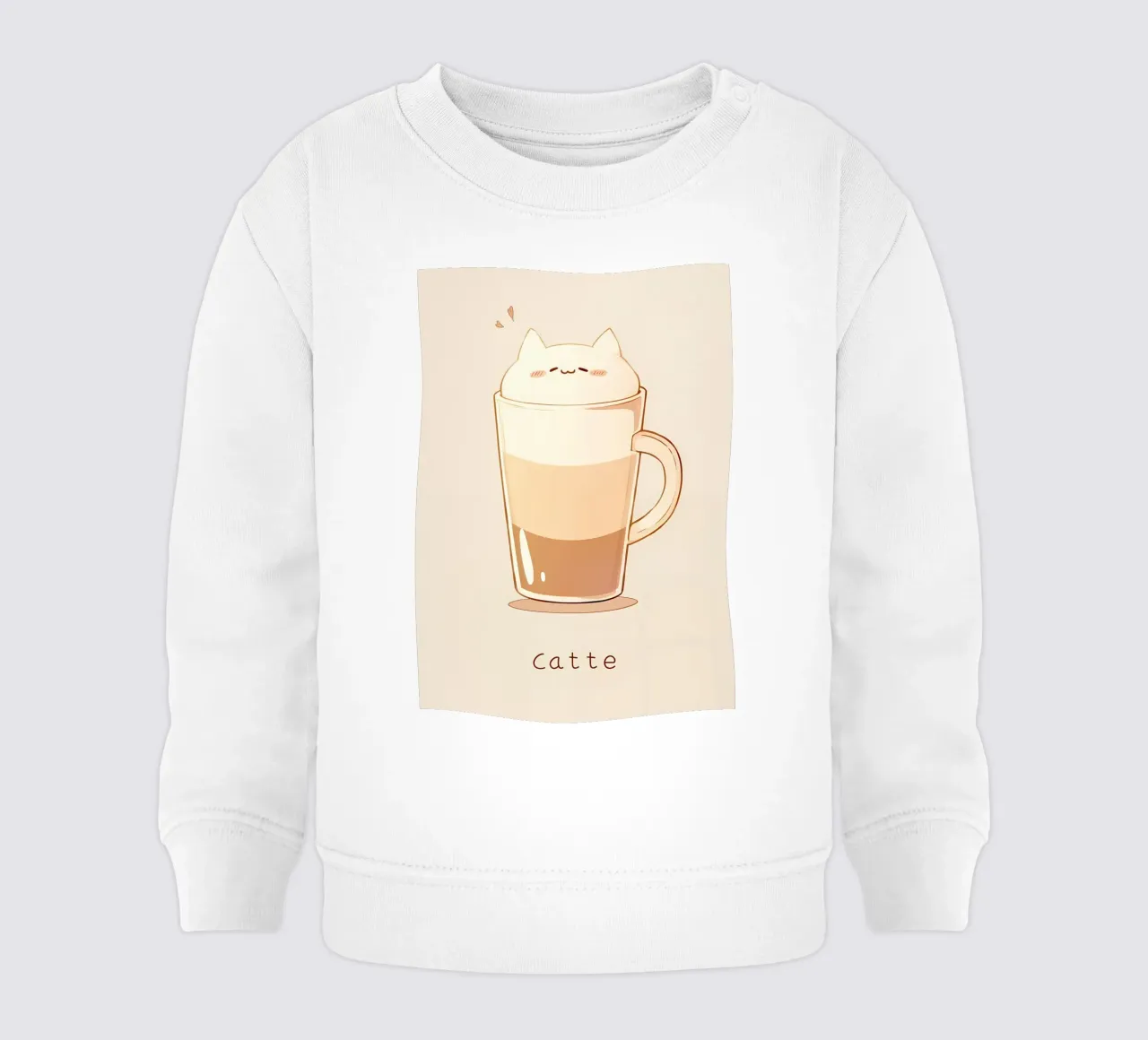 Caffè Cat Latte Cafe felpa neonato da Bartosz Powalka