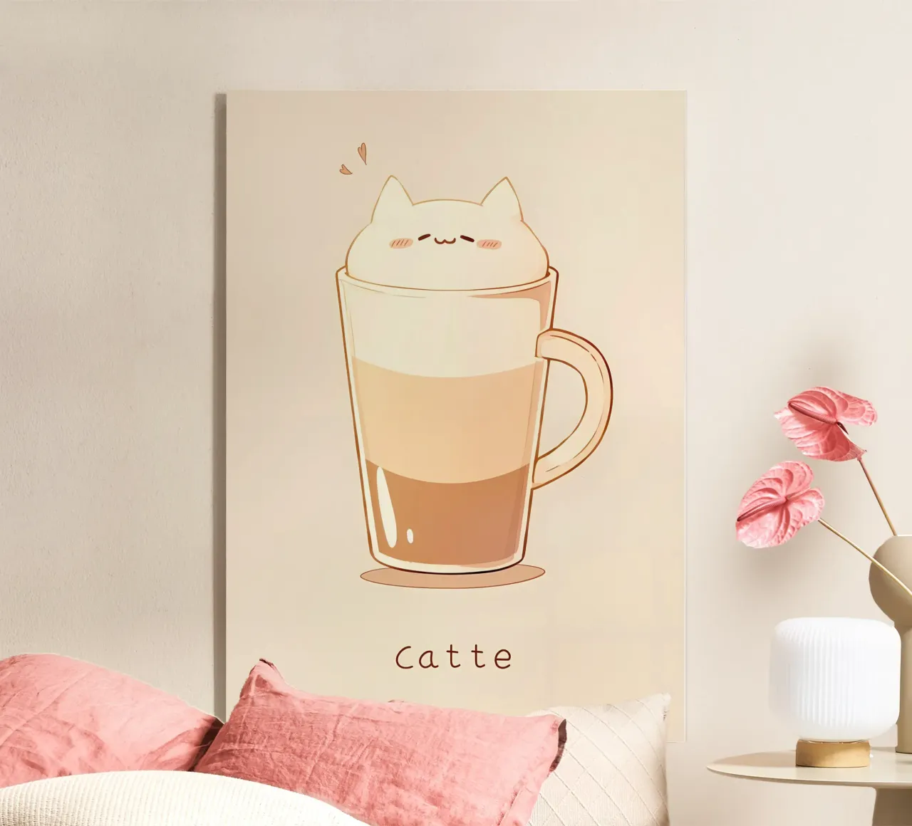 Café Cat Latte metacrilato de Bartosz Powalka