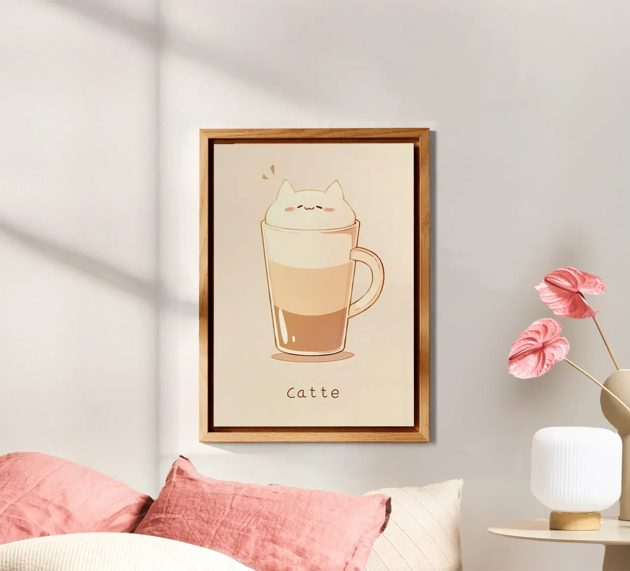 Caffè Cat Latte Cafe alluminio dibond da Bartosz Powalka