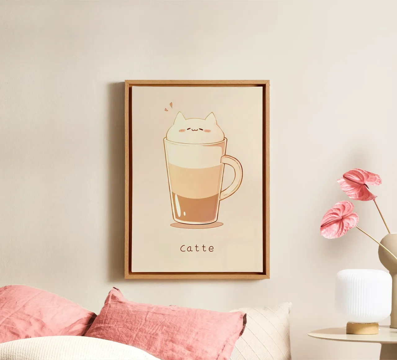 Caffè Cat Latte Cafe tela da Bartosz Powalka
