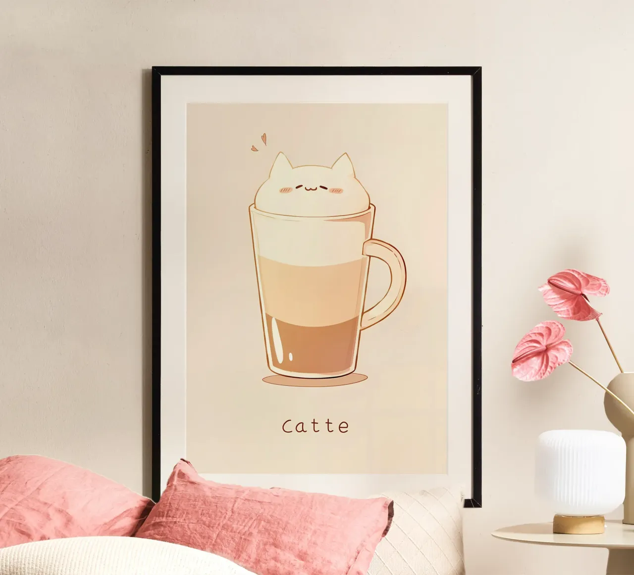 Caffè Cat Latte Cafe carta hahnemühle da Bartosz Powalka