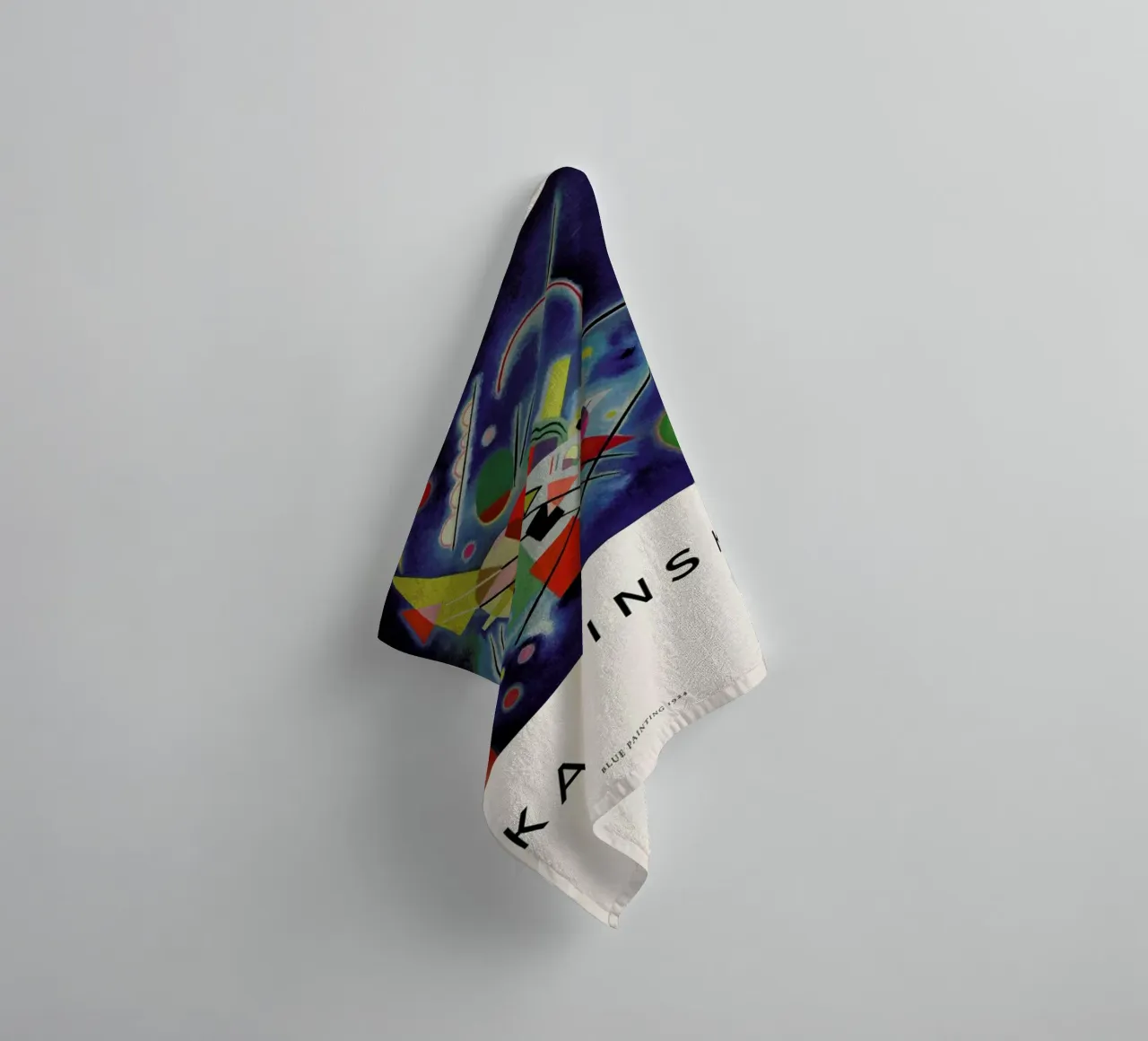 Kandinsky - Blue Painting towel by ARTOTHEK