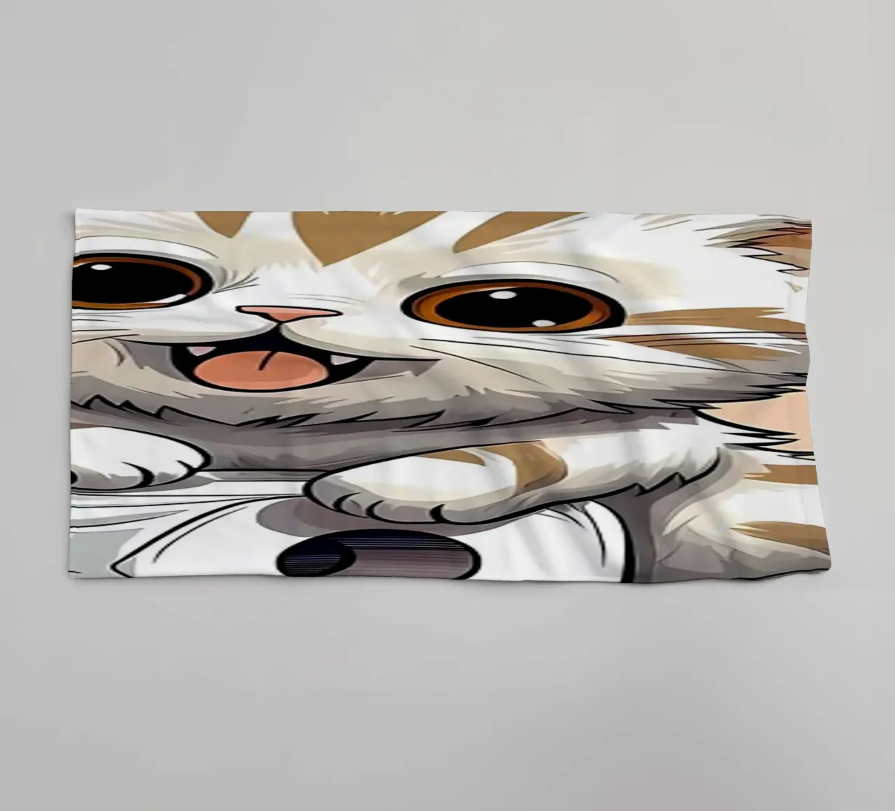 gatto divertente animale carino asciugamano da bagno da Adrian Patel
