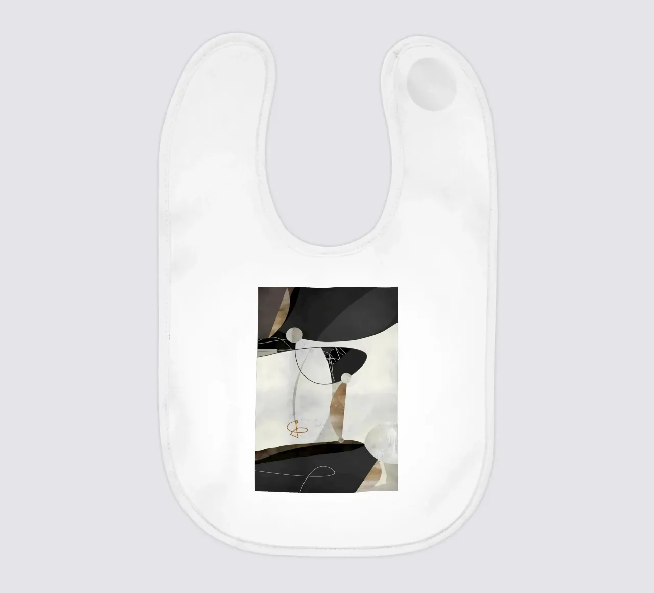 Minimal Art 124 baby bib by Aiden Garcia