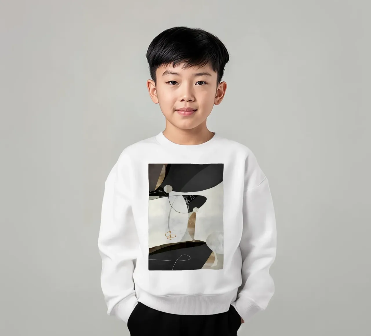 Minimal Art 124 kids sweatshirt by Aiden Garcia