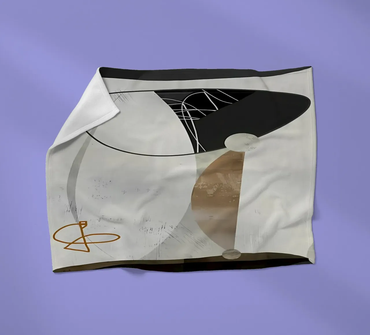Minimal Art 124 Fleecedecke von Aiden Garcia