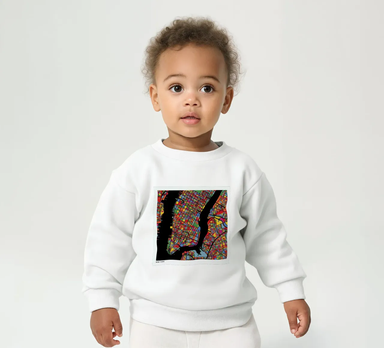 New York felpa neonato da The Cartography Collection