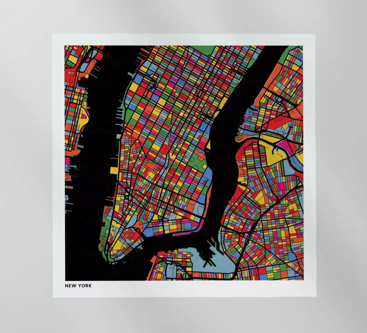New York pellicola backlit da The Cartography Collection