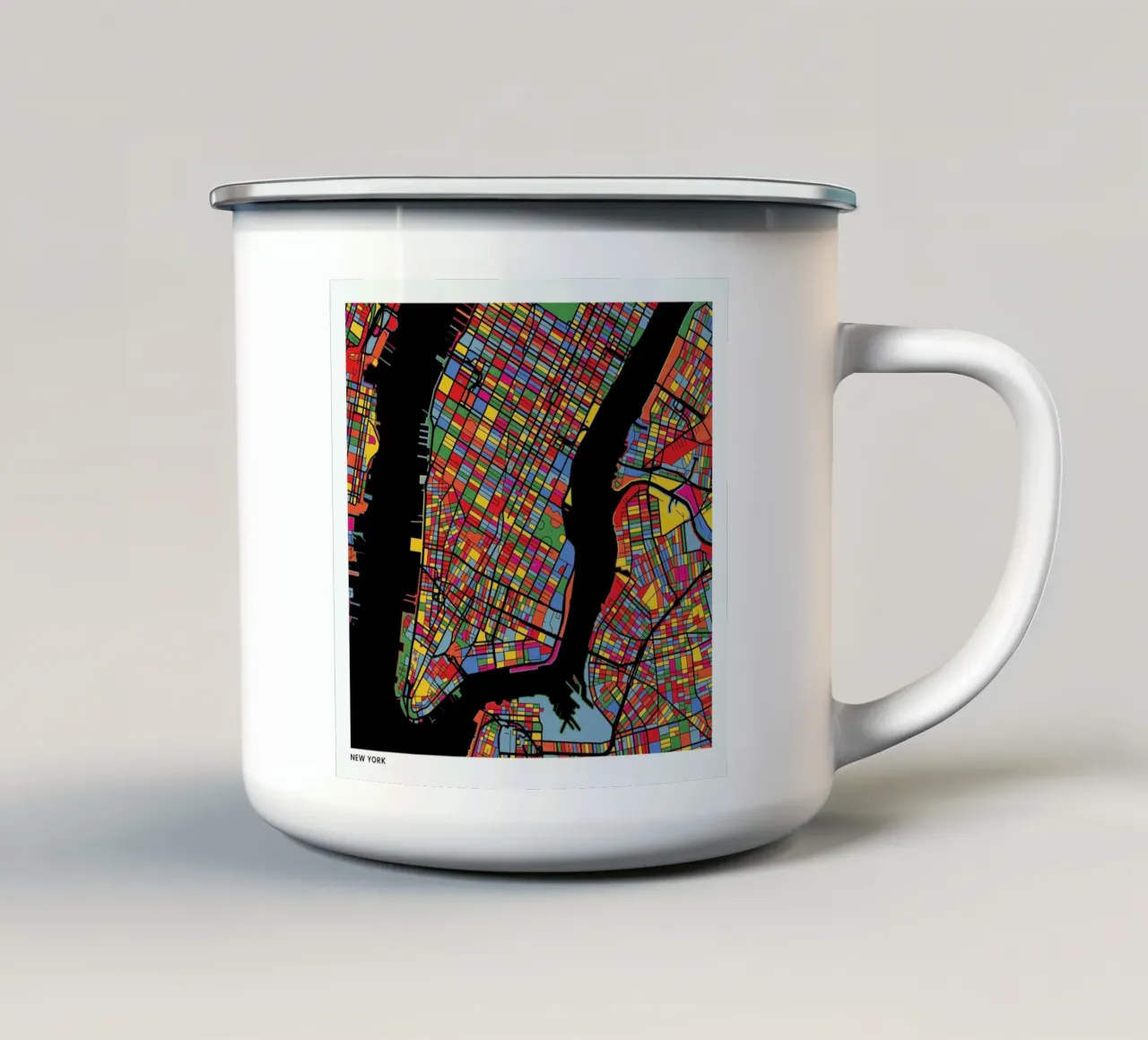New York tazza in smalto da The Cartography Collection