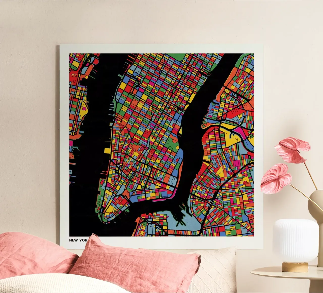 New York plexiglass da The Cartography Collection