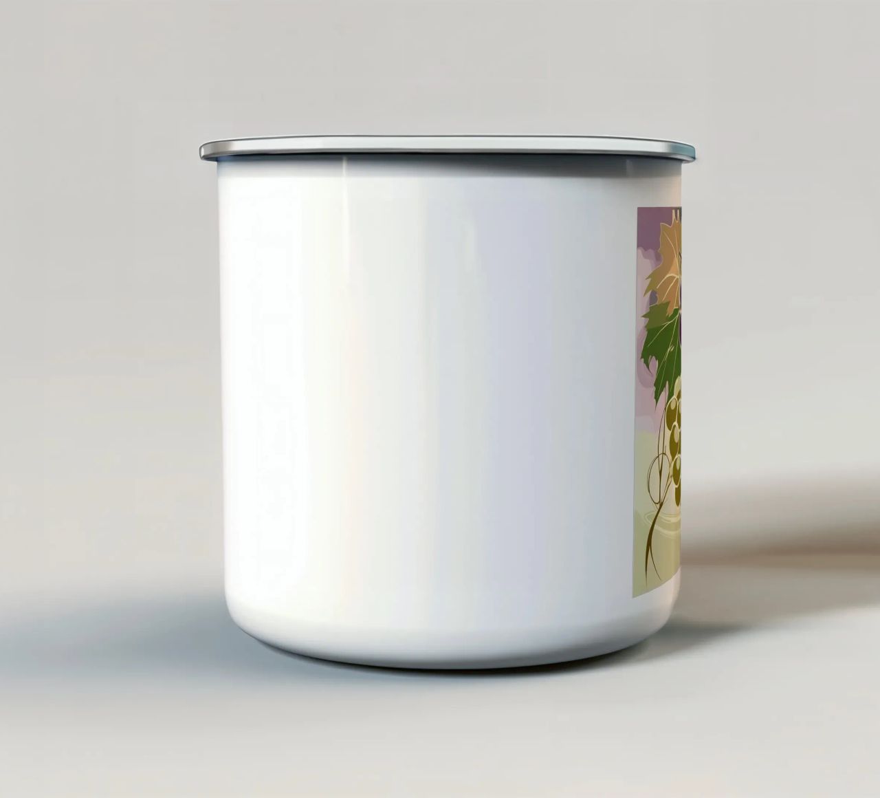 Uva_stile_A_2 tazza in smalto da Pink- und LoveArt by LK