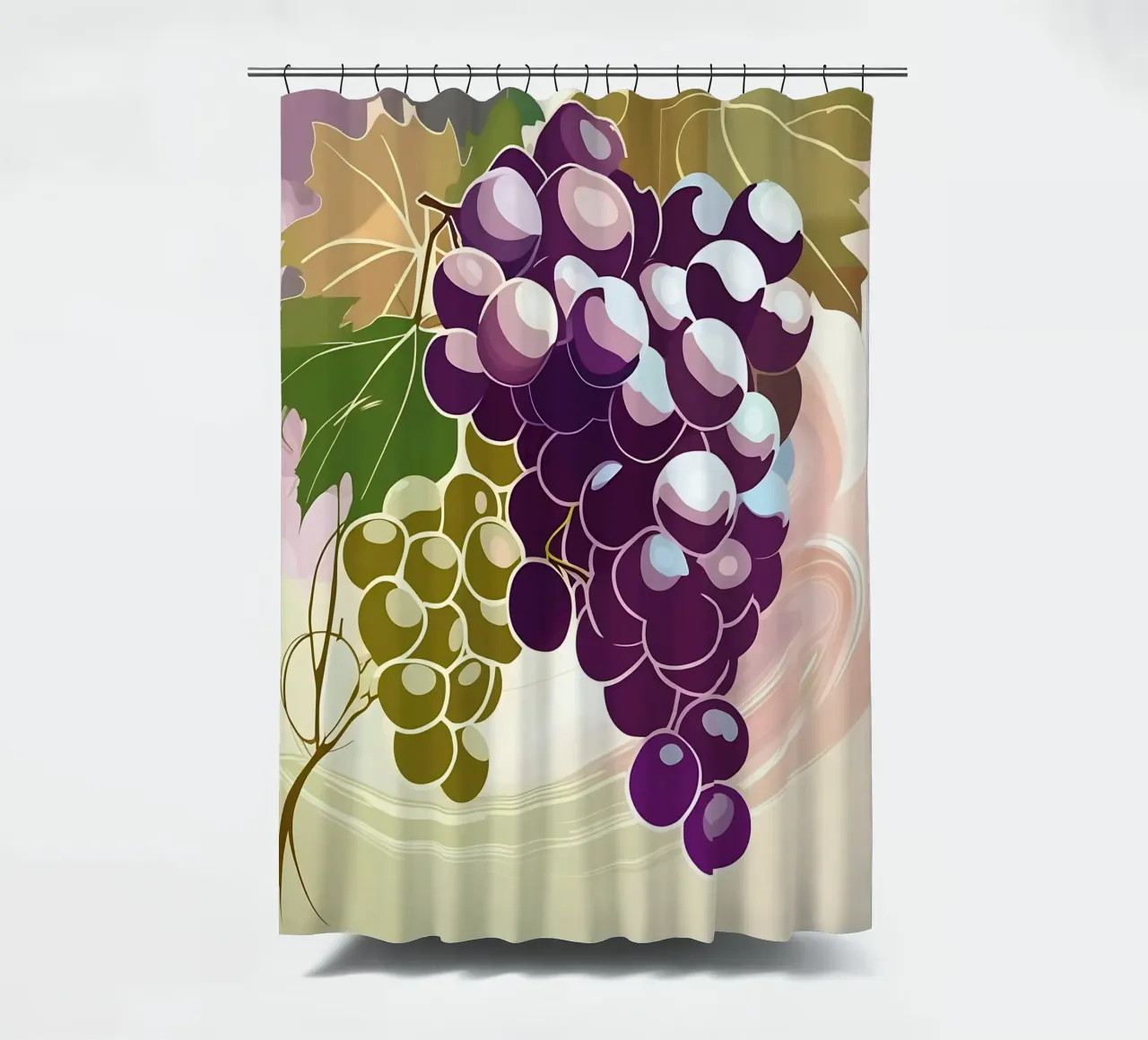 Uva_stile_A_2 tenda da doccia da Pink- und LoveArt by LK