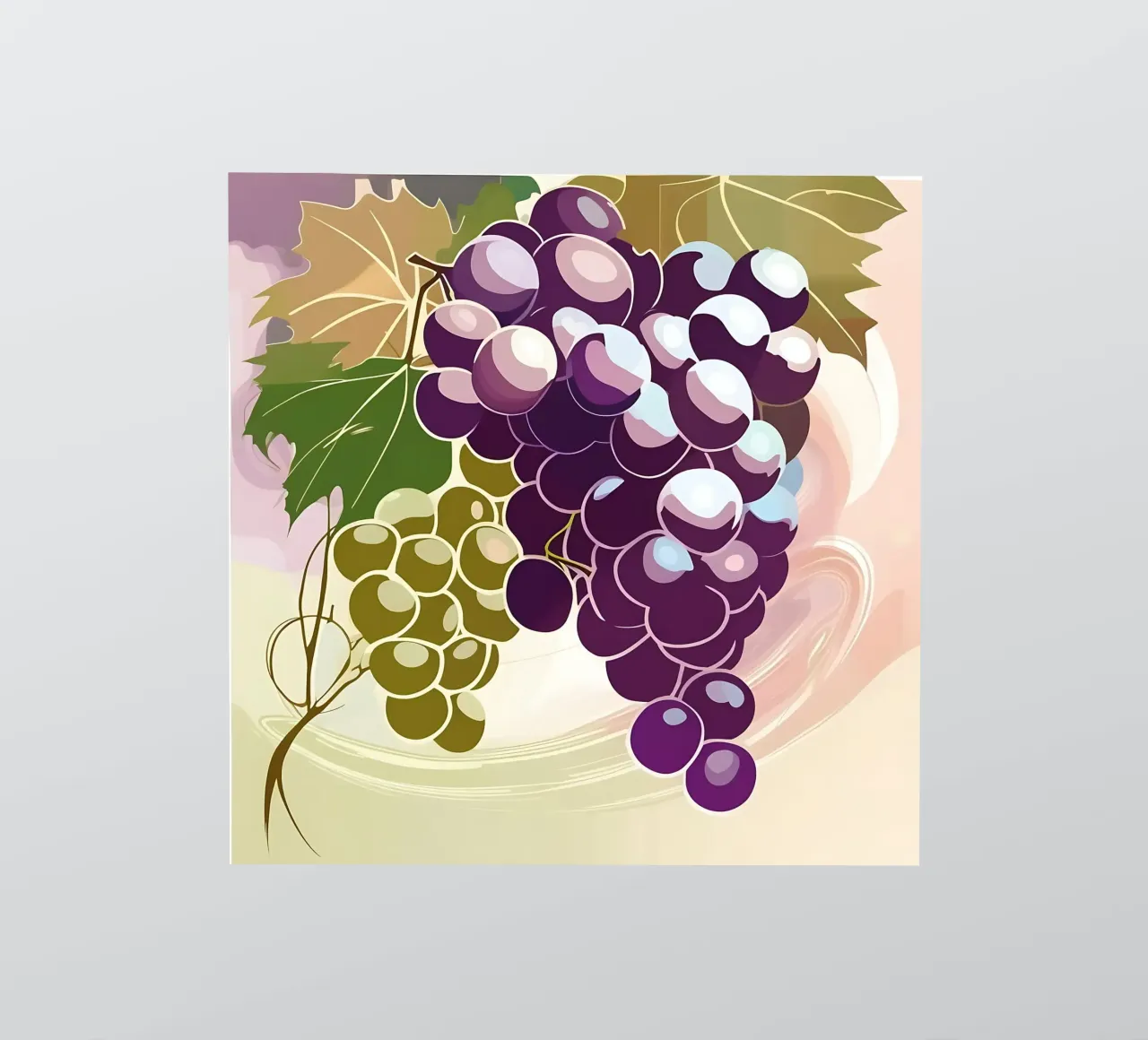 Uva_stile_A_2 adesivo da Pink- und LoveArt by LK