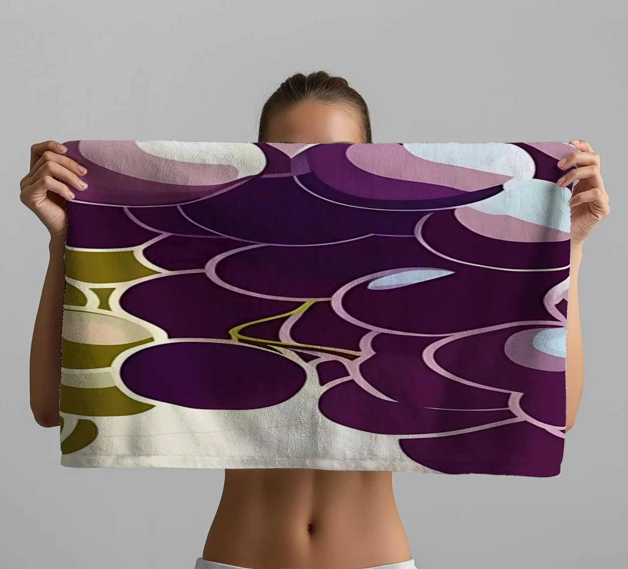 Uva_stile_A_2 asciugamano da bagno da Pink- und LoveArt by LK