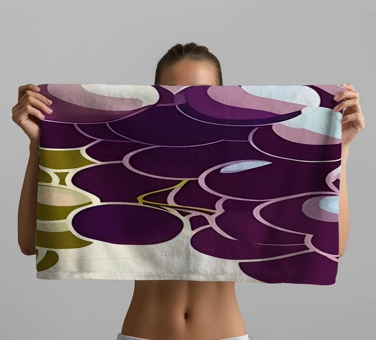 Uva_stile_A_2 asciugamano da bagno da Pink- und LoveArt by LK