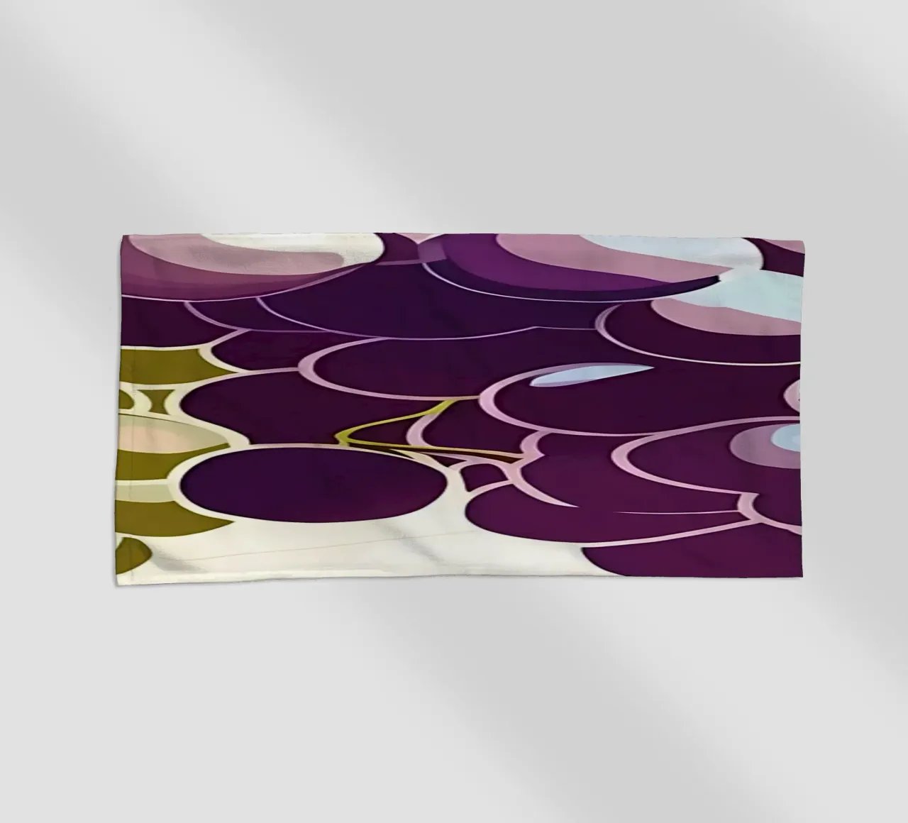 Raisins_style_A_2 serviette de plage de Pink- und LoveArt by LK