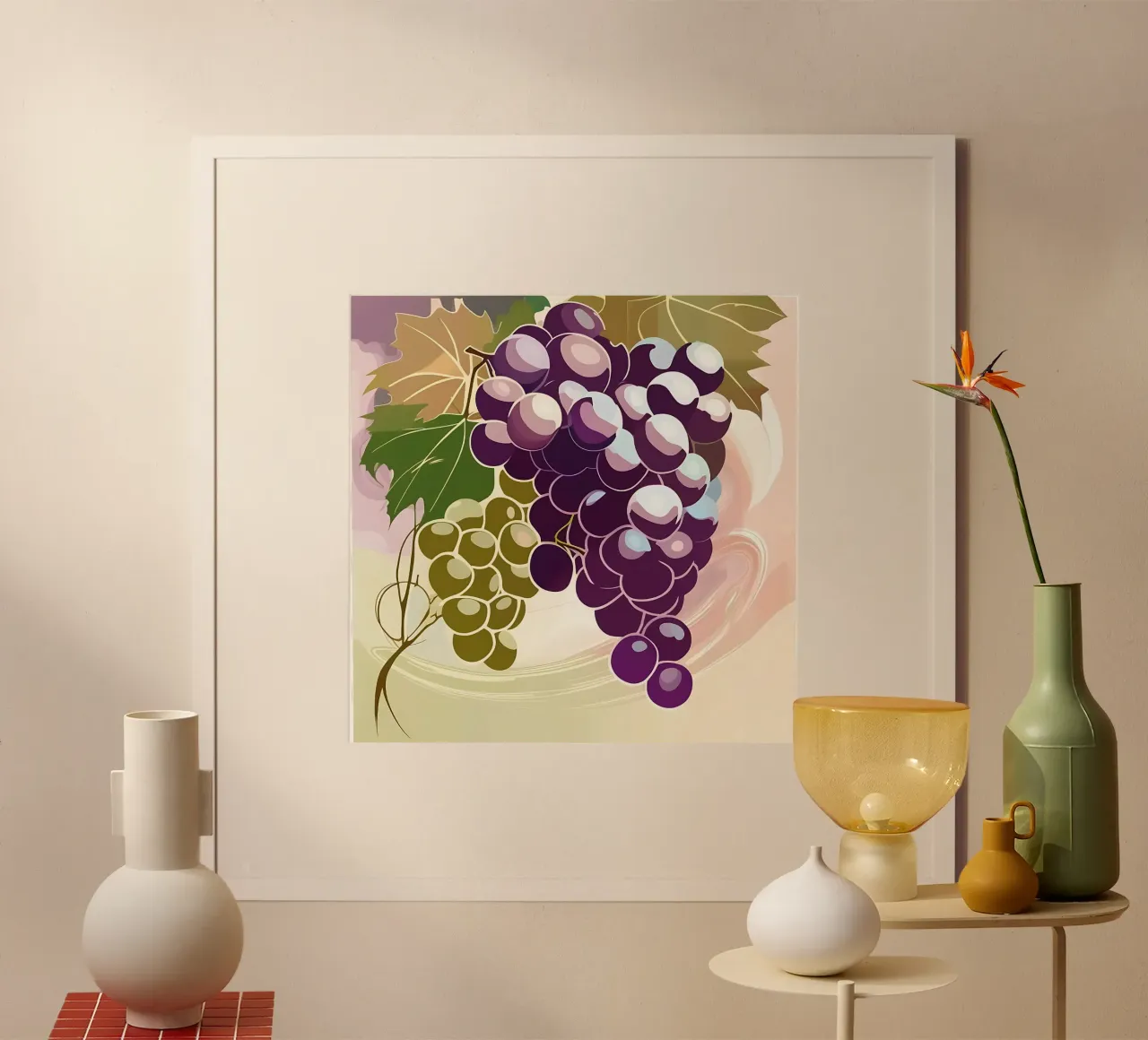 Uva_stile_A_2 poster da Pink- und LoveArt by LK