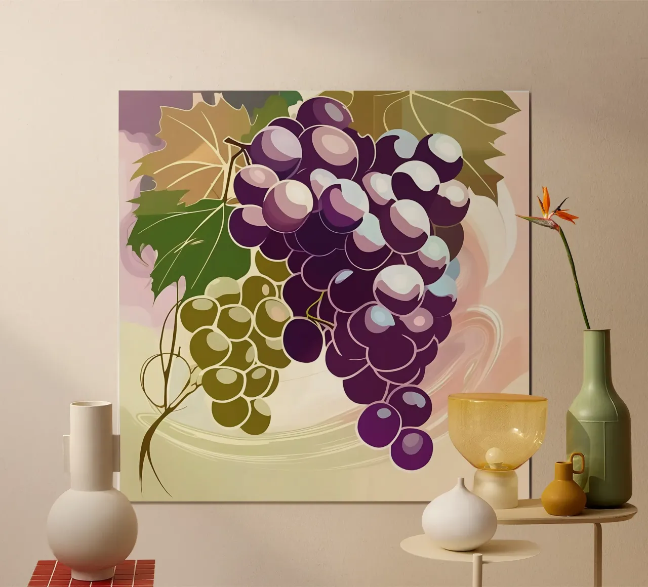 Uva_stile_A_2 poster da Pink- und LoveArt by LK