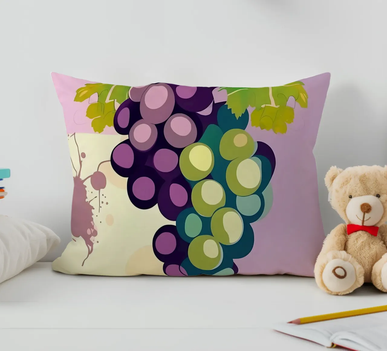 Uva_stile_A_3 cuscino da Pink- und LoveArt by LK