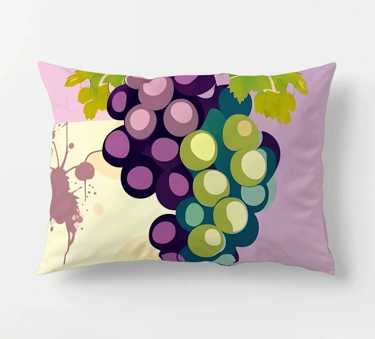 Weintrauben_Stil_A_3 Kissen von Pink- und LoveArt by LK