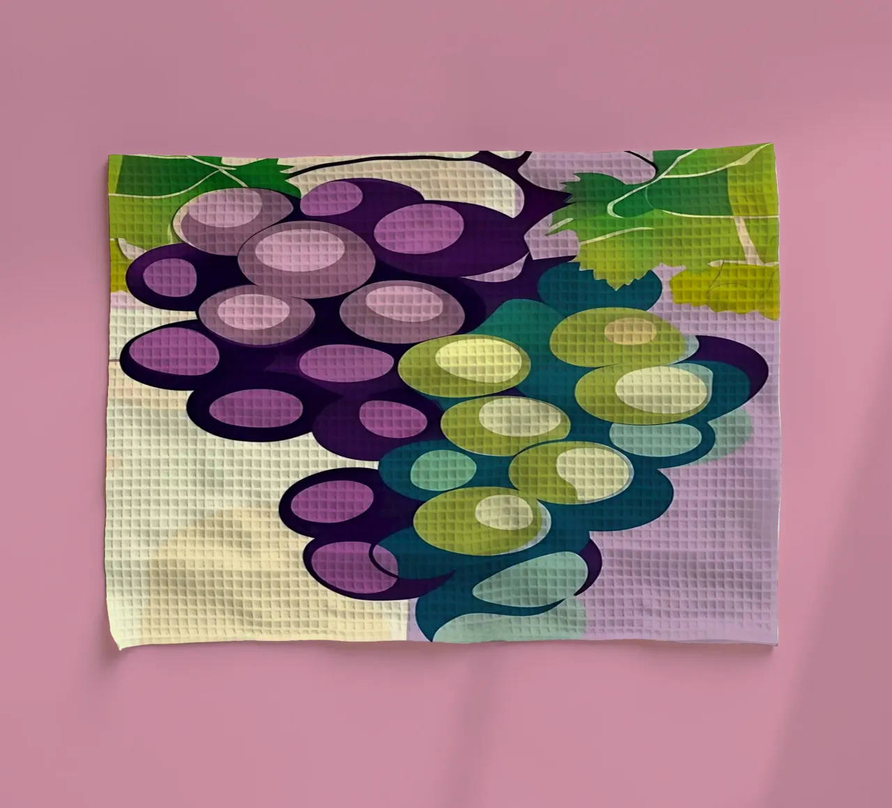 Grapes_style_A_3 tea towel by Pink- und LoveArt by LK