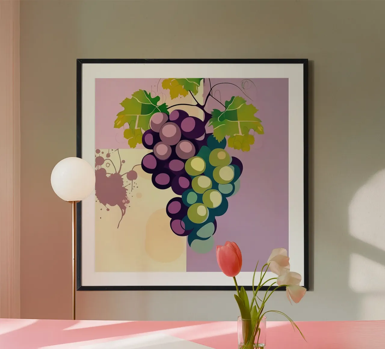 Uva_stile_A_3 poster da Pink- und LoveArt by LK