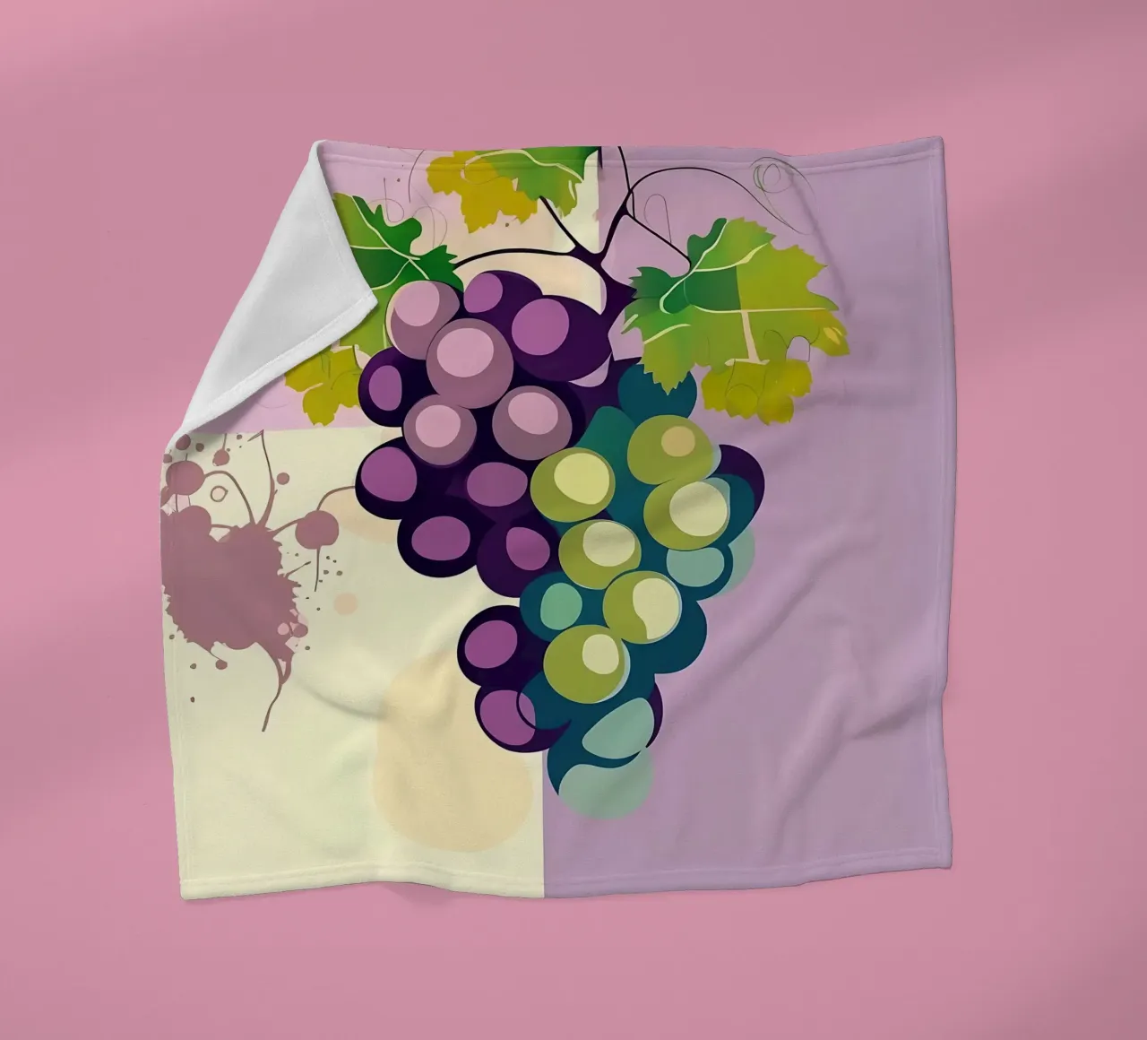 Uva_stile_A_3 coperta in pile da Pink- und LoveArt by LK