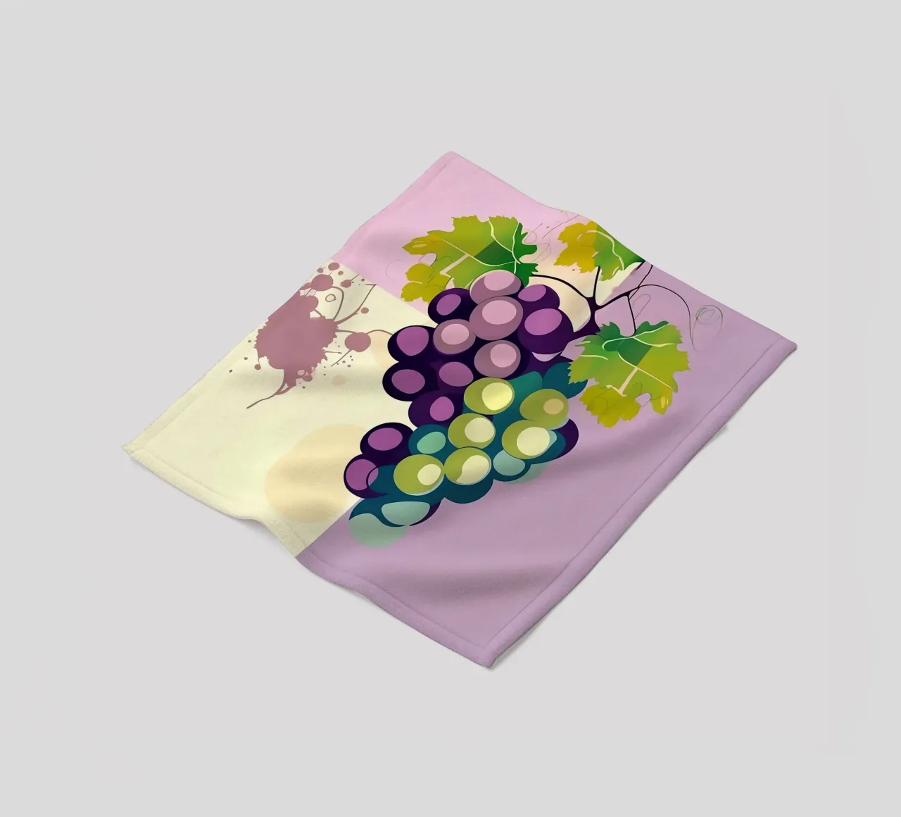 Uva_stile_A_3 coperta in pile da Pink- und LoveArt by LK