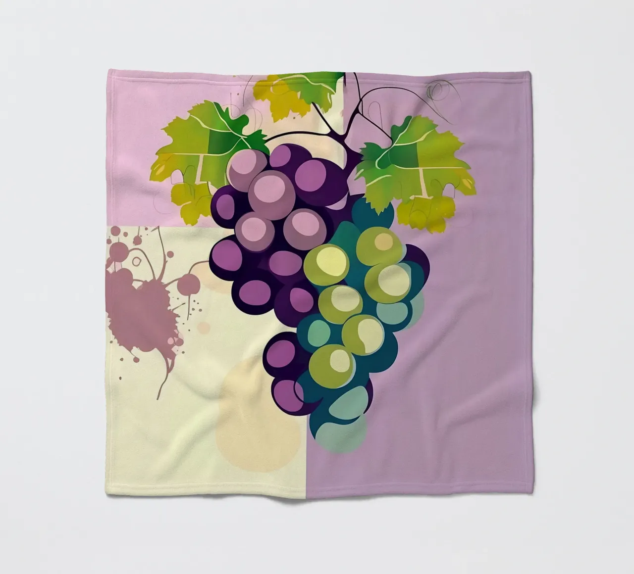 Uva_stile_A_3 coperta in pile da Pink- und LoveArt by LK