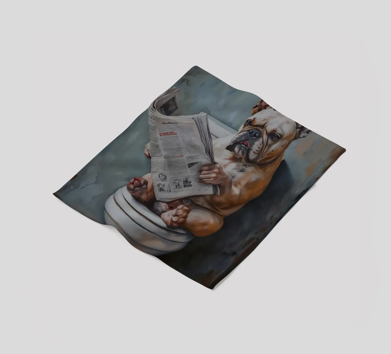 il cane va in bagno coperta in pile da Adrian Patel