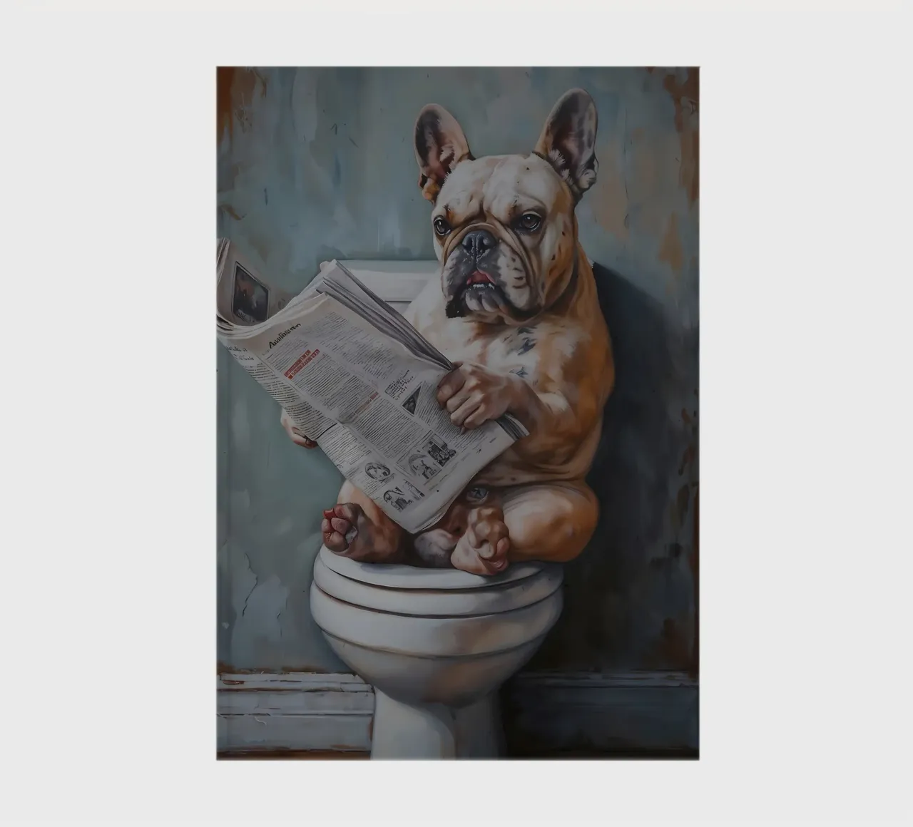 Hund geht auf die Toilette Notizbuch von Adrian Patel