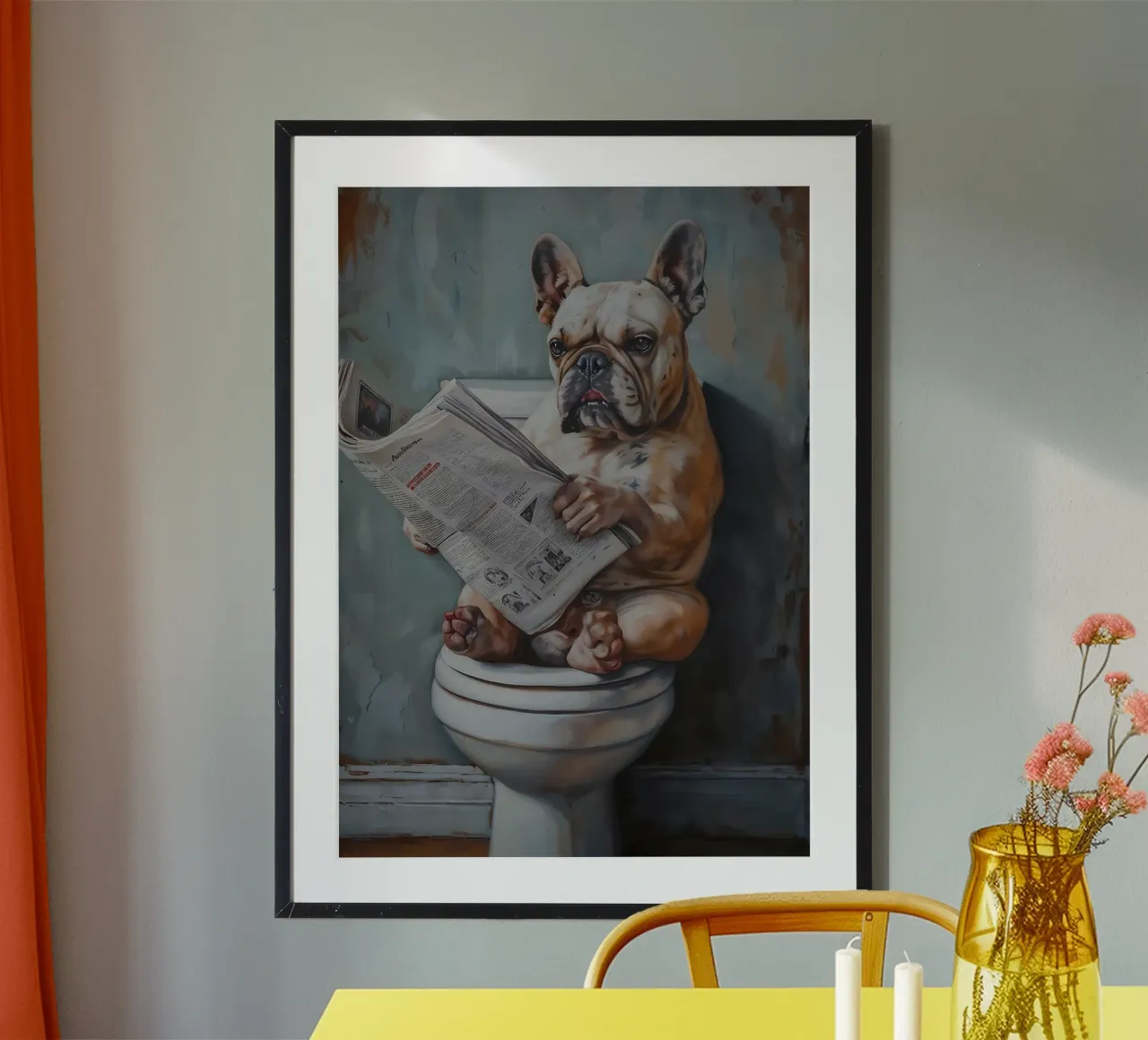 il cane va in bagno carta hahnemühle da Adrian Patel