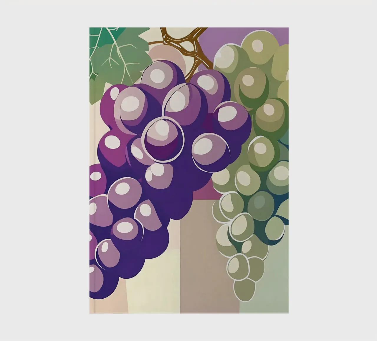 Uvas_estilo_A_4 cuaderno de Pink- und LoveArt by LK