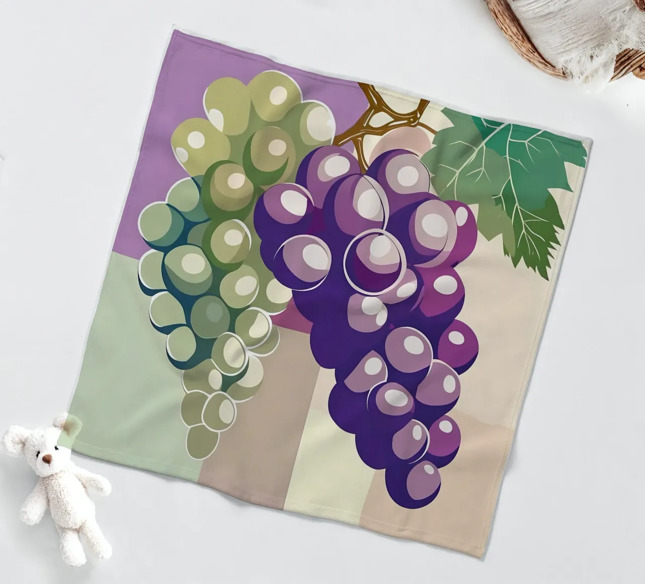 Uva_stile_A_4 coperta in pile da Pink- und LoveArt by LK