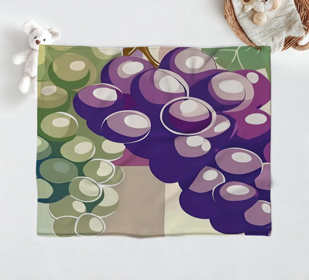 Uva_stile_A_4 coperta in pile da Pink- und LoveArt by LK