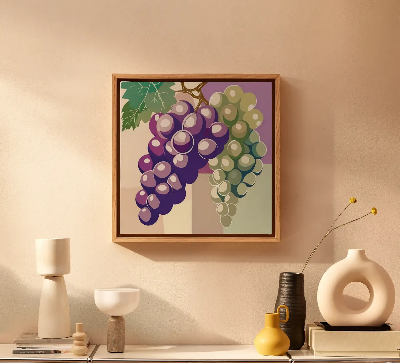 Uvas_estilo_A_4 lienzo de Pink- und LoveArt by LK