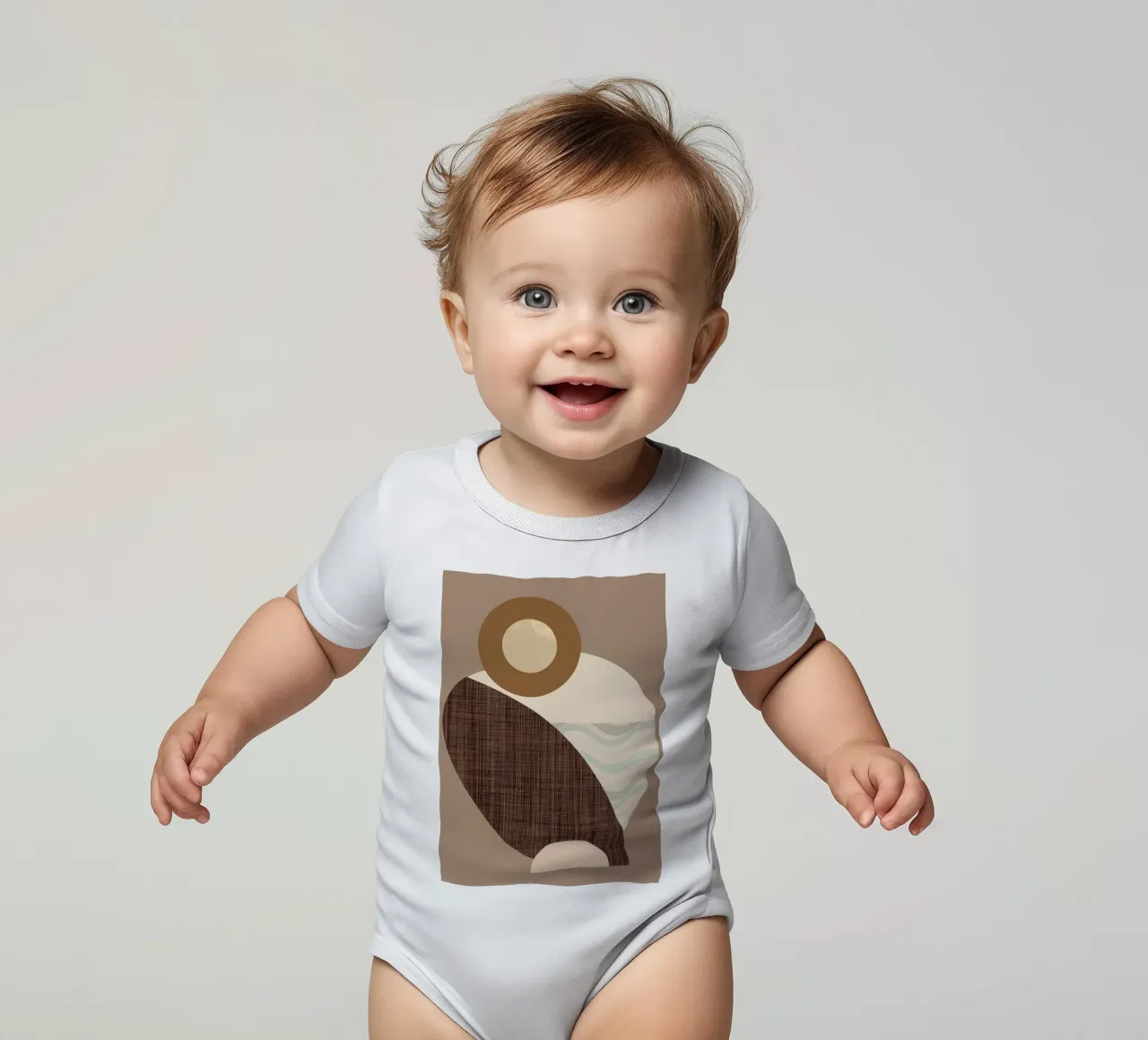 Forme della terra body neonato maniche corte da Aiden Garcia