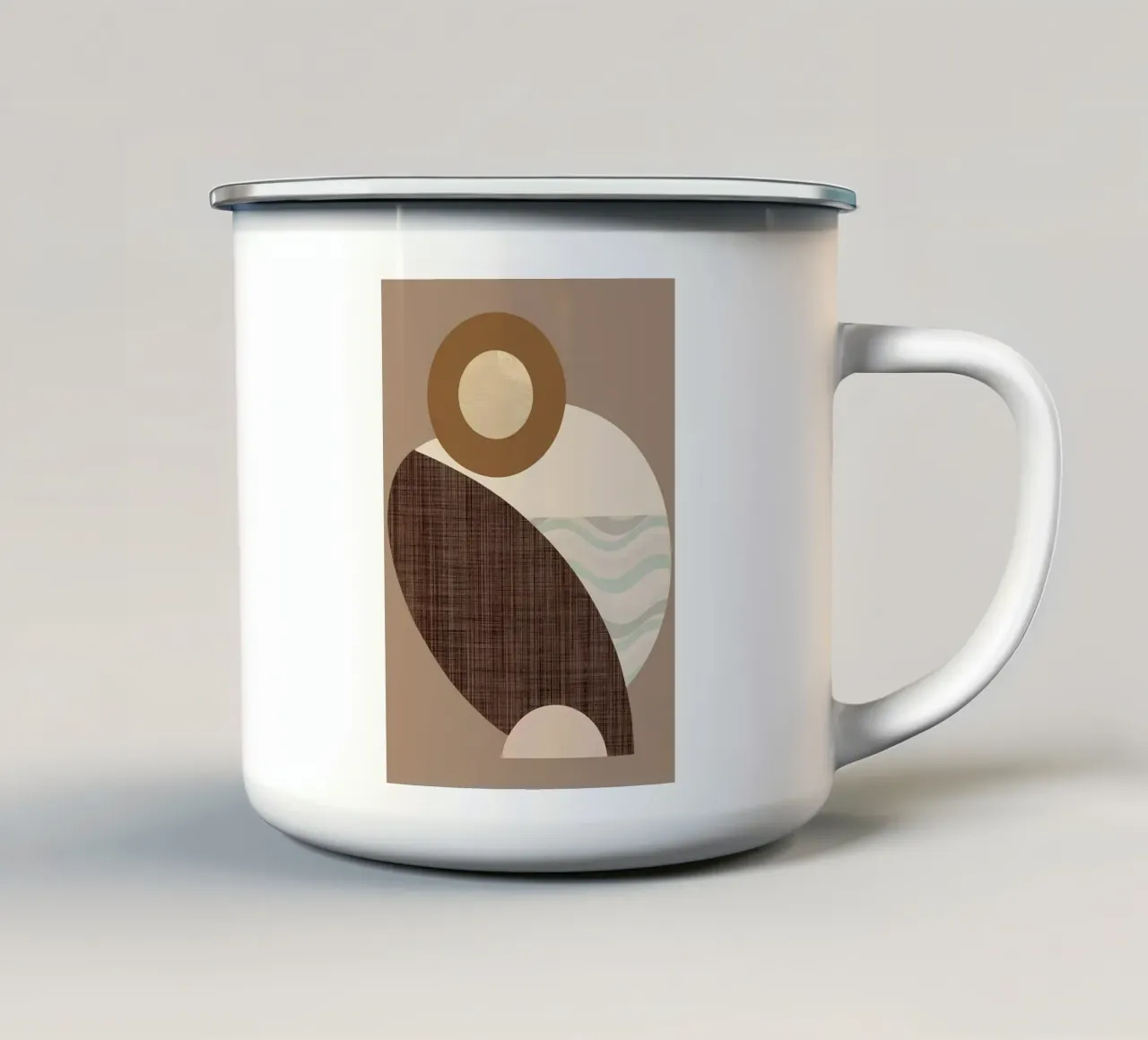 Forme della terra tazza in smalto da Aiden Garcia